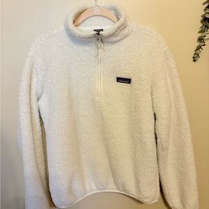 Patagonia Cream Fleece Turtleneck Pullover